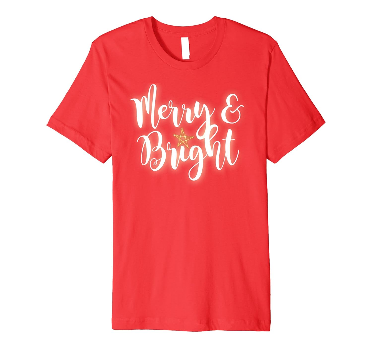 Merry & Bright Shining Star Gold Festive T-Shirt Or Pajamas-ANZ