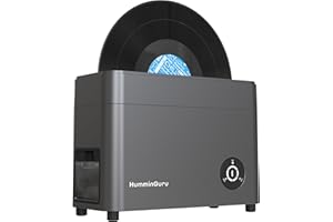 HumminGuru Ultrasonic Vinyl Record Cleaner- 40kHz Ultrasonic Vinyl Record Cleaning Machine with Auto Drying, Vinyl Record Cle