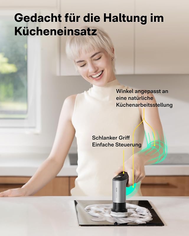Elektrische Reinigungsbürste mit 6 Bürstenköpfen, IPX7 Wasserdicht
