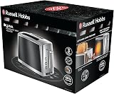 Russell Hobbs Luna 2 Slice Toaster 1500W Grey 6 Browning Levels Fast Toasting view 5
