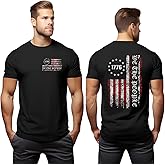 Ascrazy Mens American Flag Shirt 4th of July T-Shirt USA Flag 1776 Patriotic Tee Memorial Day Tops