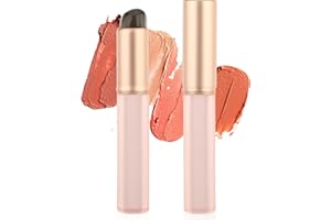 Amabro 2pcs Silicone Lip Brushes, Reusable Lipstick Applicator with Dust Covers for Lip Gloss Balm, Lip Oil, Lip Mask Portable Travel Mini Brush Head Makeup Tool for Concealer, Eyeshadow, Blush, Nail