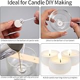 VARHHUXHA Candle Wicks 150Pcs 10/15/20cm Cotton Pre Waxed with Holders & view 3