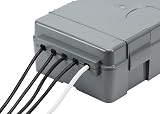 Knightsbridge JB55 IP55 Weatherproof Electrical Junction Box Outdoor Grey 334mm view 5