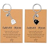 Artlunar Christimas BFF Gifts for Best Friends Besties Cute Boo Ghost Keychain Backpack Purse Keychain