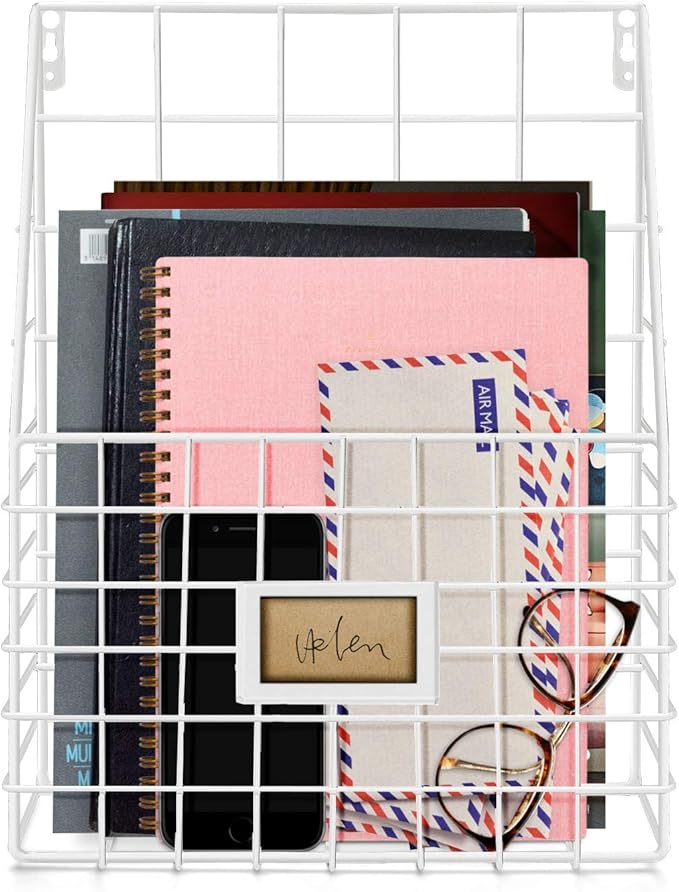 Flexzion Organizador de archivos de pared para entradas de correo