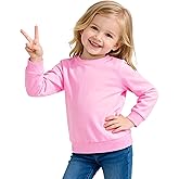 Witwot Toddler Sweatshirt Baby Girls Long Sleeve Shirts CrewNeck Cotton Pullover Tops Clothes Kids Size 2T-5T