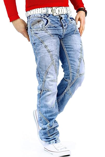 Cipo & Baxx Herren Jeans Dicke Naht