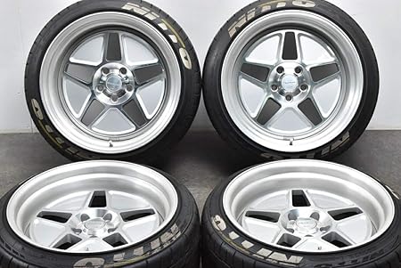 Amazon 中古 タイヤホイール4本セット 18インチ 10j 15 11 5j 10 225 40r18 92y 265 35r18 93w Work 中古ホイール A354 タイヤ ホイールセット 車 バイク