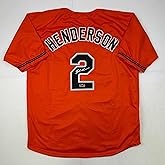 Facsimile Autographed Gunnar Henderson Baltimore Orange Reprint Laser Auto Baseball Jersey Size Men's XL