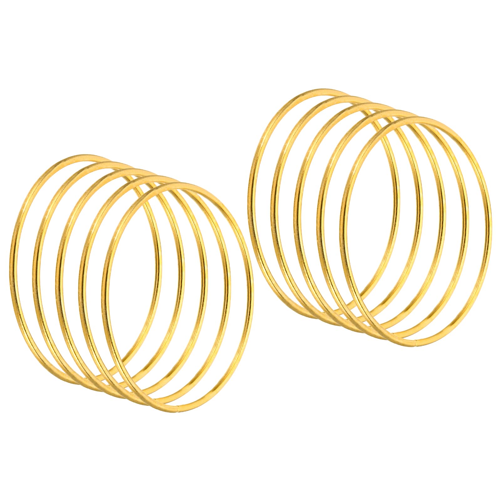 PATIKIL 3.1 Inch Dream Catcher Rings, 20 Pcs Metal Macrame Wreath Floral Round Ring Hoop for Christmas Decor Home Car DIY Craft Wedding Wall Hanging Decorations, Gold — image 1