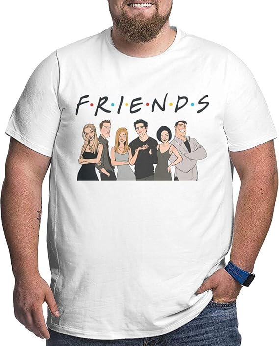 Friends Tv Show Family Big Size Cotton Comfortable and Breathable Men's