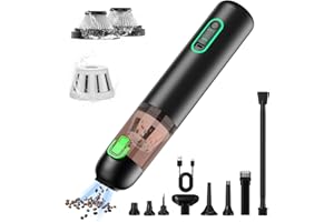 Mini Car Vacuum Cleaner Cordless Powerful, 20000PA Handheld Vacuum Cordless Suction USB Rechargeable，4 in 1 Portable Dust Bus