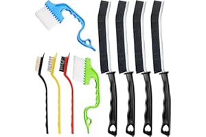 9 Pcs Hard Bristle Crevice Cleaning Brushes for Household Use, Gap Cleaning Brush Multifunctional Small Corner Cleaning Brush
