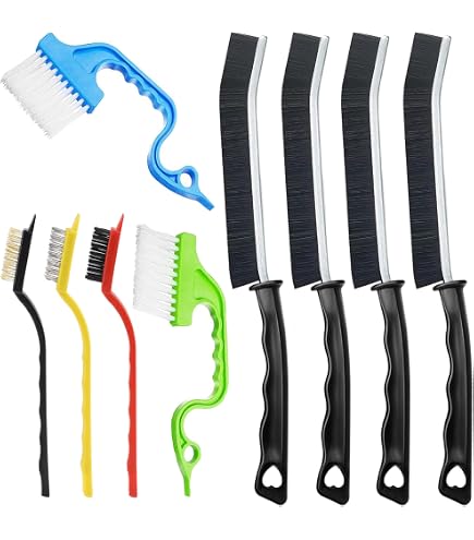 Lot De 20 Brosses De Nettoyage Pour Pommeau De Douche - 10 Brosses Plastique + 10 Tiges Métal - Pour Trous Et Fentes