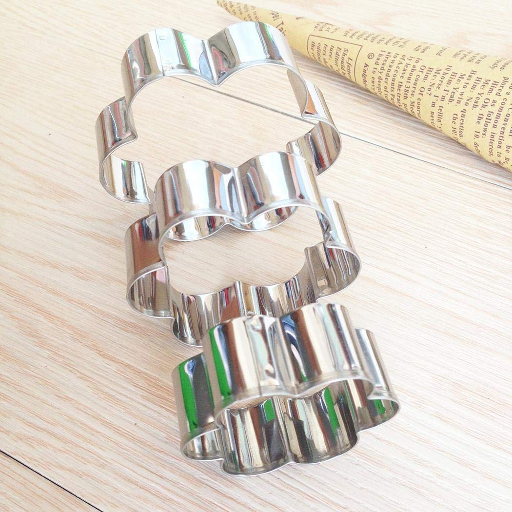 Lazinem 12PCS Baking Mould Cake Star Heart Flower Cutter Cookie DIY Mold Kitchen Tools Cookie Cutters