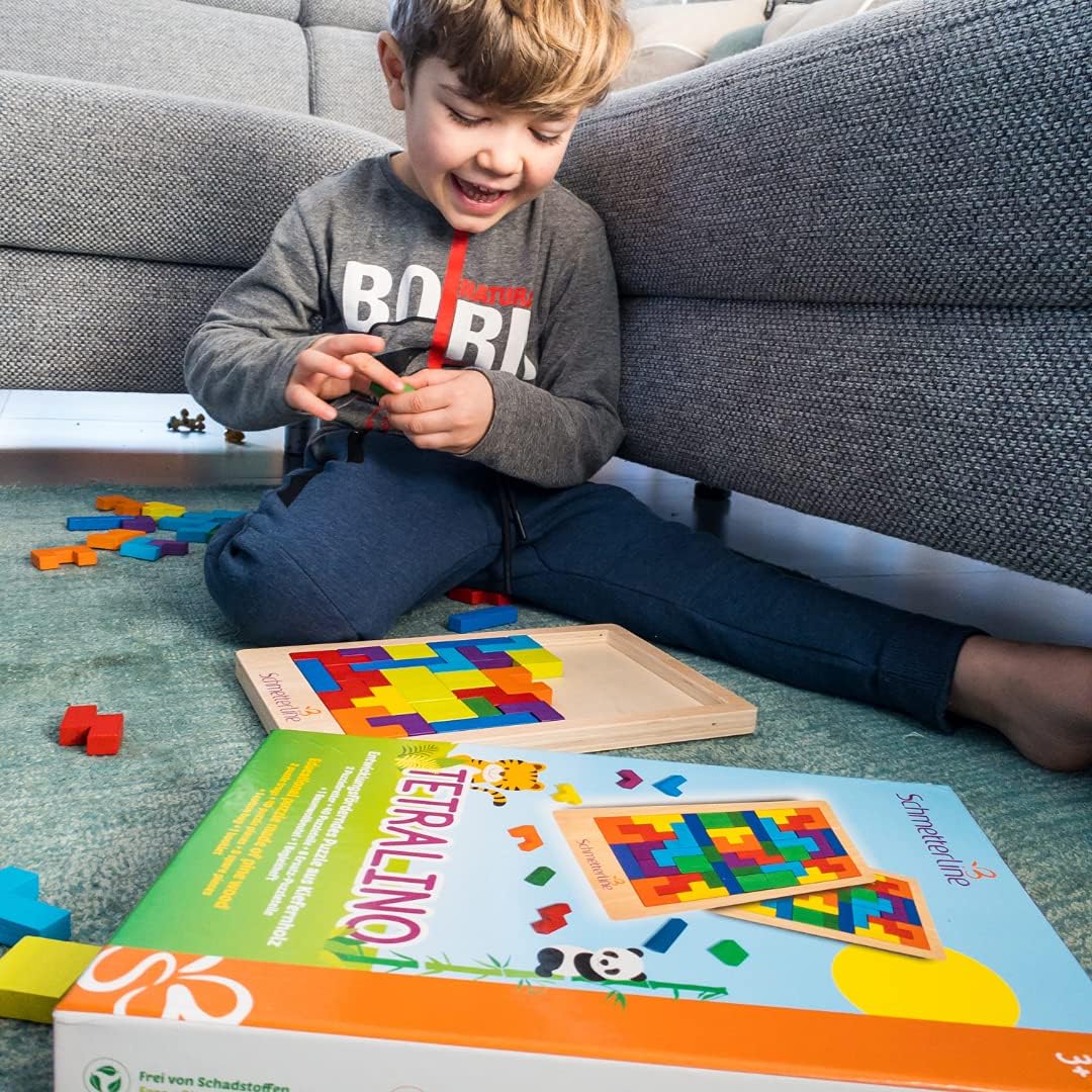 SCHMETTERLINE® Set of 2 wooden puzzles for children from 3 years, Montessori wooden toys to develop intelligence - Image 5