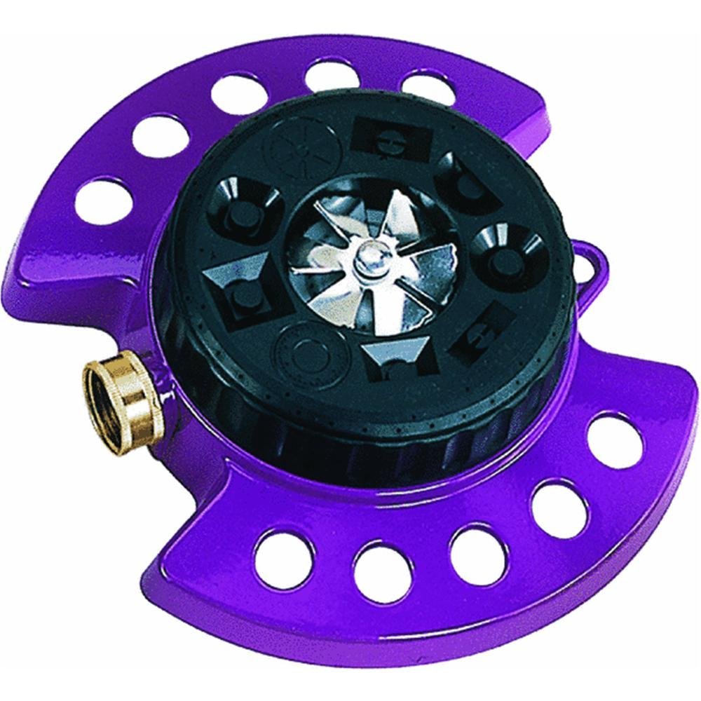 DRAMM 15026 ColorStorm 9-Pattern Turret Sprinkler with Heavy-Duty Metal Base, Berry