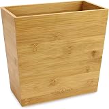 Maison & White Bamboo Slim Bin Under Desk 26.6cm Eco Friendly Waste Paper view 1