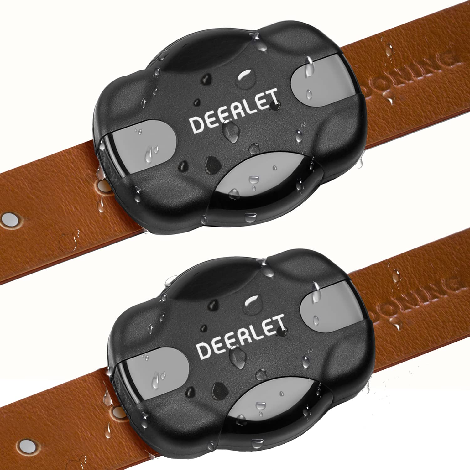 2 PACK Air Tag Dog Collar Holder, IP68 Anti-Collision Waterproof, Ultra-Durable Air Tag holder for Pets Dog Cat collar Compatible Apple Air tag