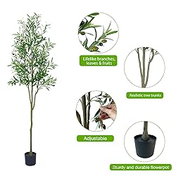 Olive Trees Artificial Indoor, Faux Olive Tree 6FT