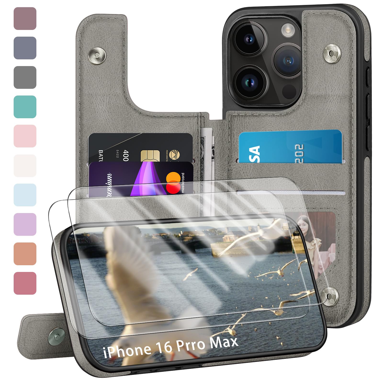 DJDUCK Compatible with iPhone 16 Pro Max Case