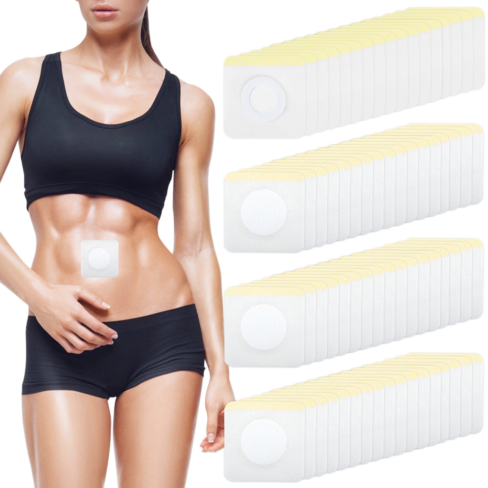 Photo 1 of 108Pcs Castor Oil Pack Wrap in Belly Button, Highly Absorbent Self-Adhesive Castor Oil Wrap Organic Cotton, No Wash, Easy to Use, Anti-Seepage(Oil Not Included)