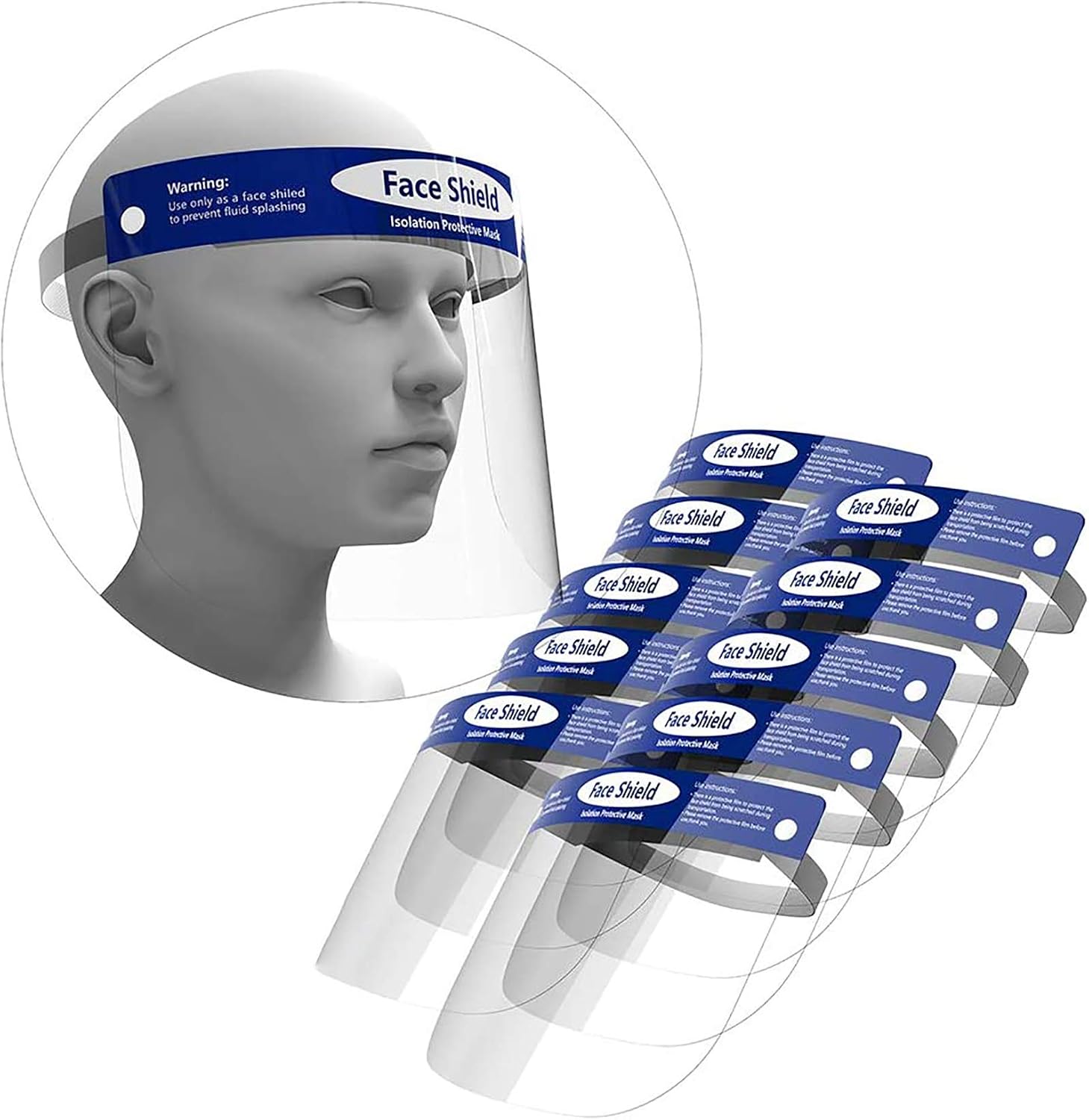 10 Pack Visor Face_Shield