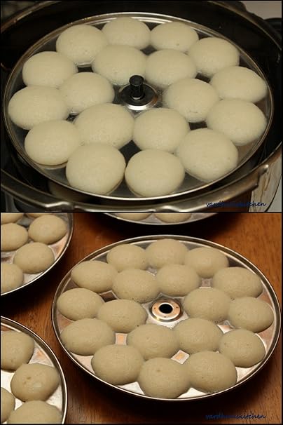 SMB Stainless Steel 4 Plates Mini Idli Stand (72 Idlis)