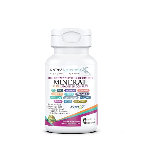 Kappa Nutrition 90 Capsulesvitamin K2 Vitamin D3 Zinc Selenium 