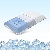 Memory Foam Pillows, Cooling Pillow for Neck Pain Relief, Bed Pillow for Side, Back & Stomach Sleepers, Ergonomic Pillow with