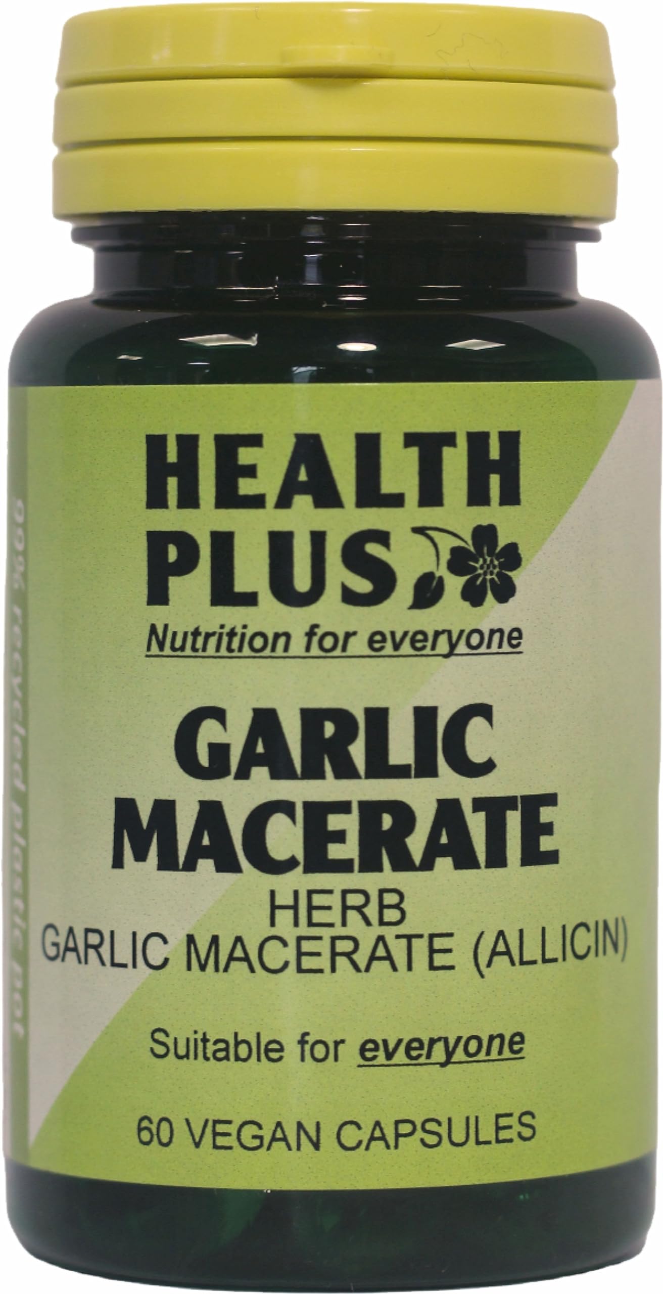 Health Plus Garlic Macerate 530mg Digestive Health Plant Supplement - 60 Capsules