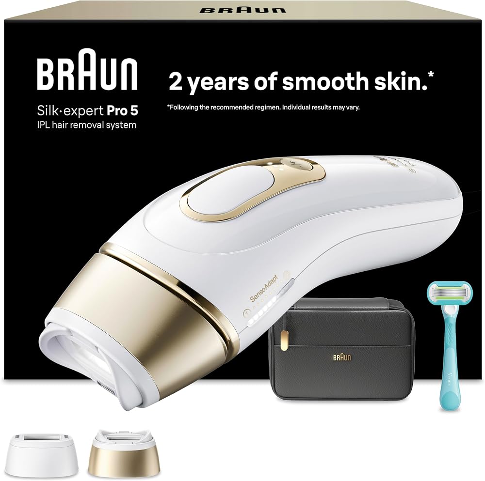 Braun IPL Hair Removal Device PL5251 for Women Pro Silk Expert Pro 5 with 2