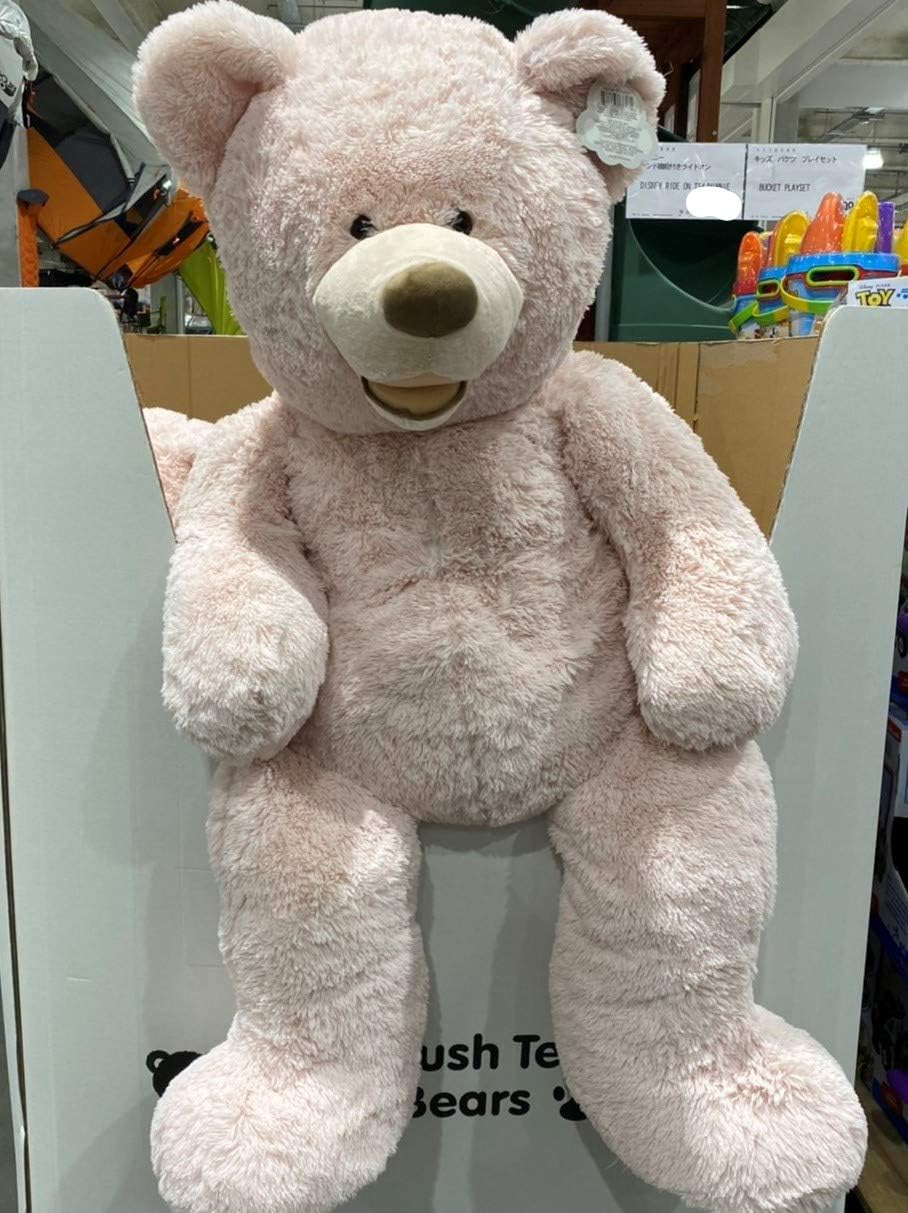 Amazon Hugfan クマのぬいぐるみ ピンクベージュ 約134cm コストコ ぬいぐるみ おもちゃ