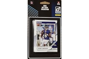 PANINI Baltimore Ravens 2024 Donruss Factory Sealed 14 Card Team Set Featuring Lamar Jackson, Derrick Henry and Zay Flowers with 4 Rated Rookie Cards Plus