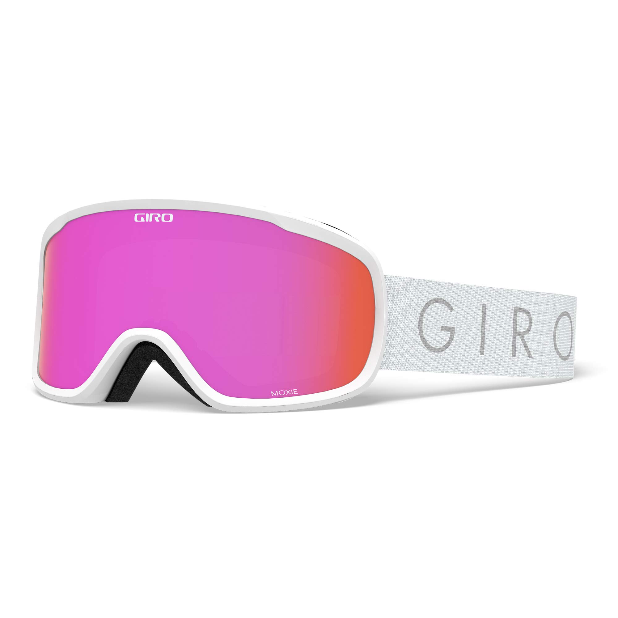 Giro Women's MOXIE Ski Goggles, White core Light Amber Pink/Yellow, standard size