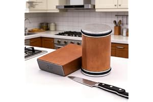 Professional Knife Sharpening Kit with 400/1000 Grit Stones & Magnetic Angle Guides (15°/20°) for Kitchen, Chef, Outdoor Kniv