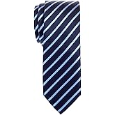 Retreez Thin Regimental Striped Woven Microfiber Skinny Tie