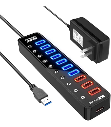 Hub USB con 7 porte e singoli interruttori a MENO di 11 euro