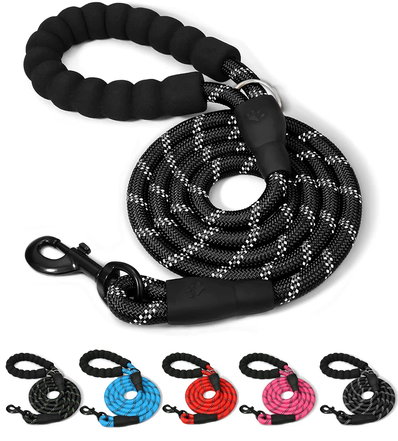 ARTISTRY 5 FT Dog Lead for Large, Medium and Small Dogs | 150 cm Highly Reflective Dog Leash with Comfortable handle | Multi Colors Soft Padded Dog Leads Perfect for Indoor & Outdoor Use