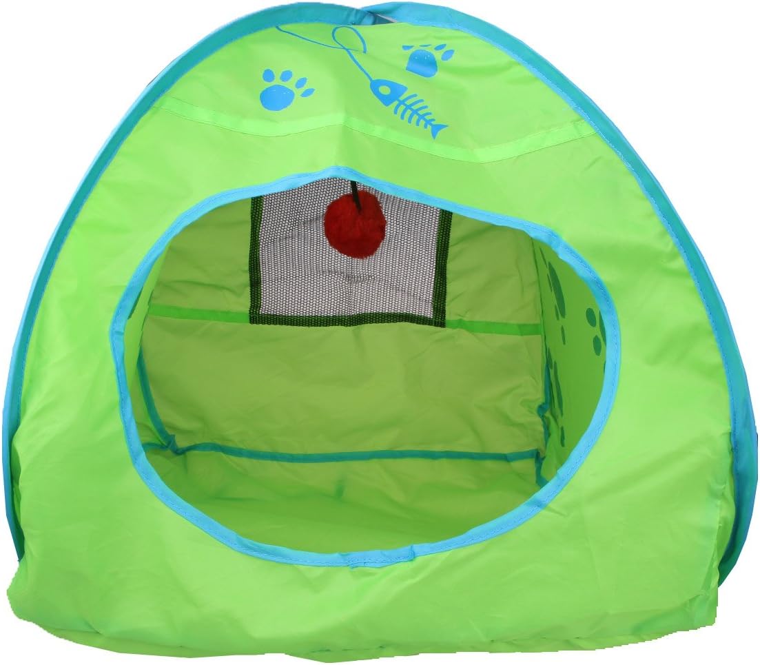 YiTeng Pets PopUp Cat Play Cube Tent Expandable Play Tunnel Cat Toys