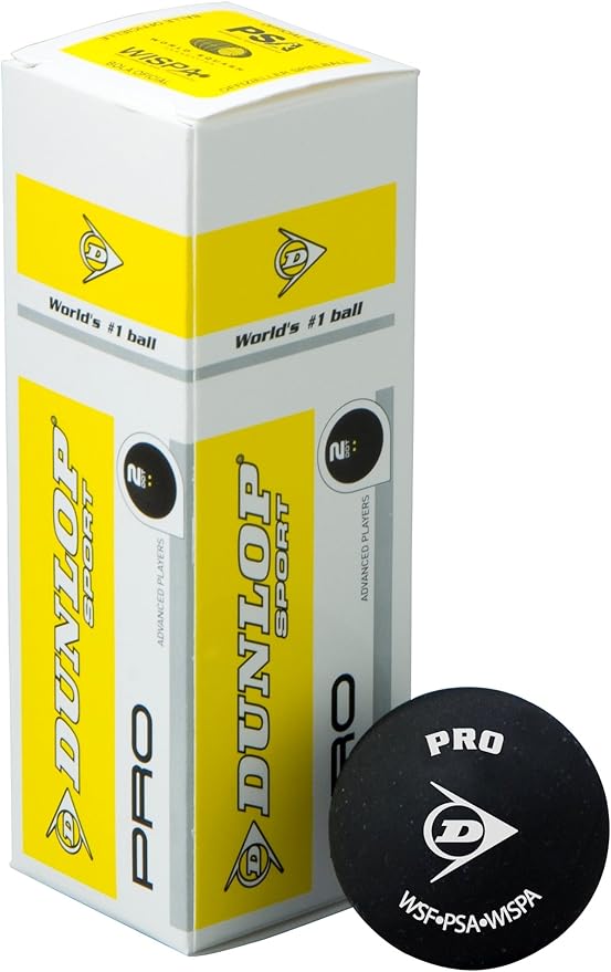 Dunlop Pro Squash Balls 3 Ball Box or tube Amazon.co.uk Sports