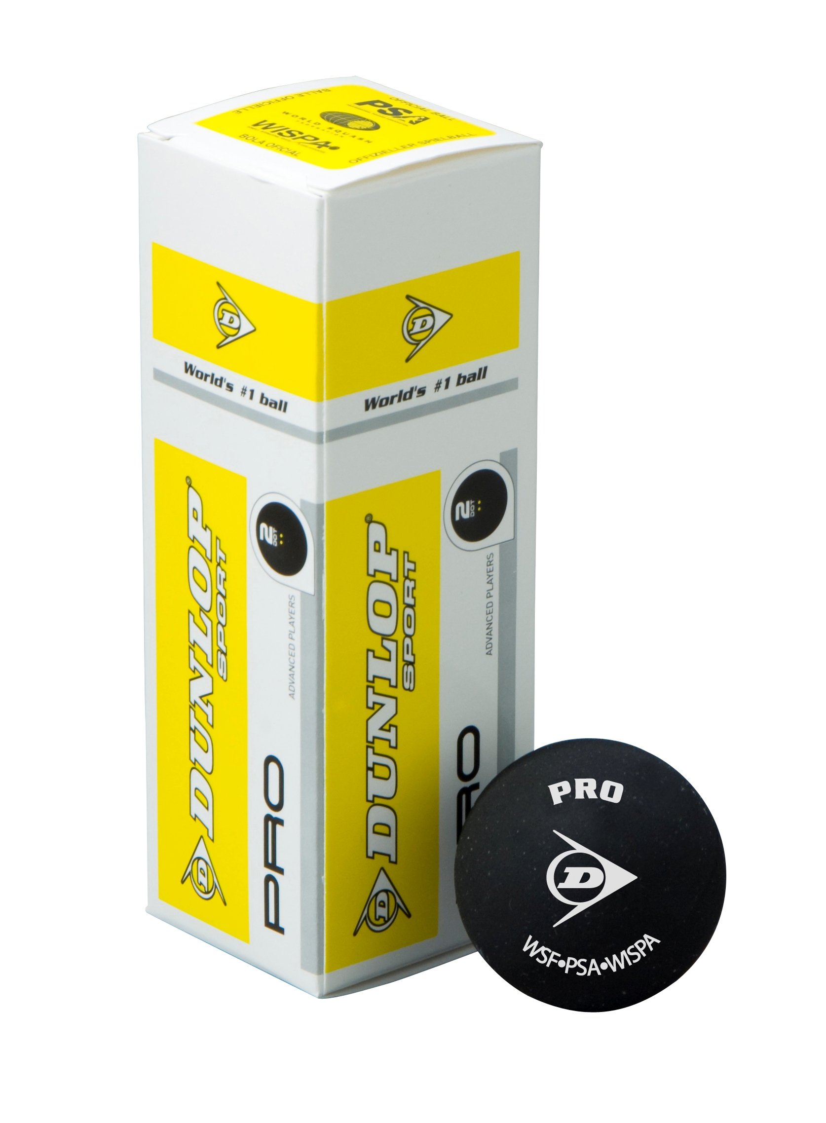 Dunlop Pro Squash Balls - 3 Ball Box or tube
