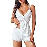 Avidlove Womens Sweetness Cami Set Lace Camisole Lingerie Nightwear Sexy Pajamas Lounge Sets