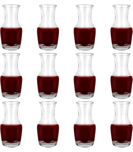 Aazon.co | 15 Pack Ini Carafe Decanter, Single Serving Glass Carafe - View #14