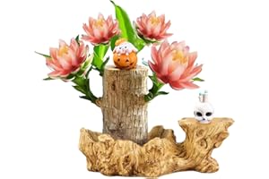 Brazilian Wood,Brazilian Lucky Wood Plant,Mini Sculpture Art,Suitable for Home, Outdoor, Office, Kitchen, Bedroom, Garden Dec