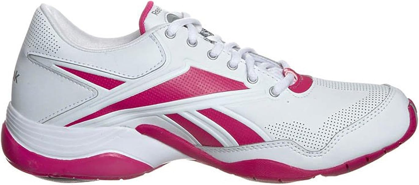 reebok rosa e argento
