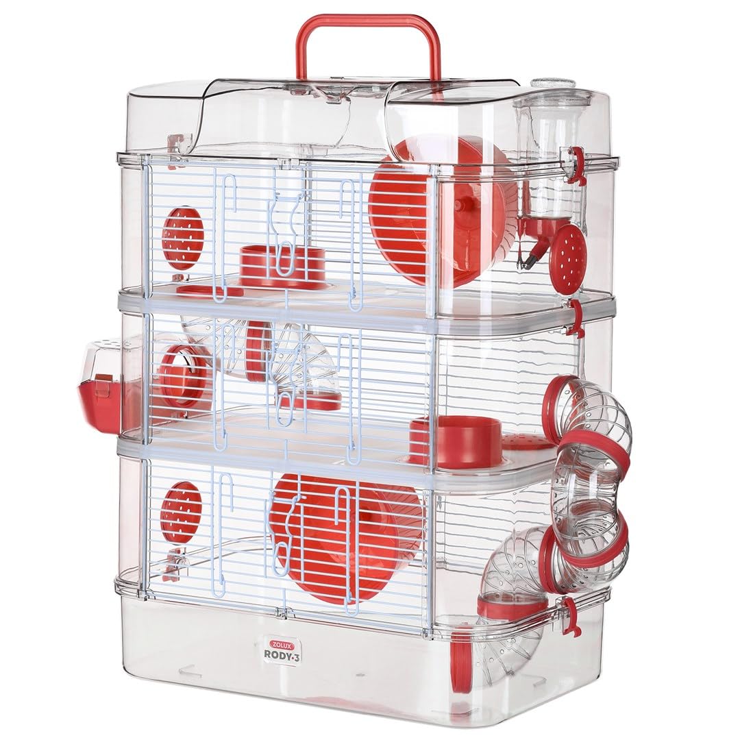 Zolux Rody 3 Inch Hamster, Mouse and Gerbil Cage Trio 1 Unit (Pack of 1)