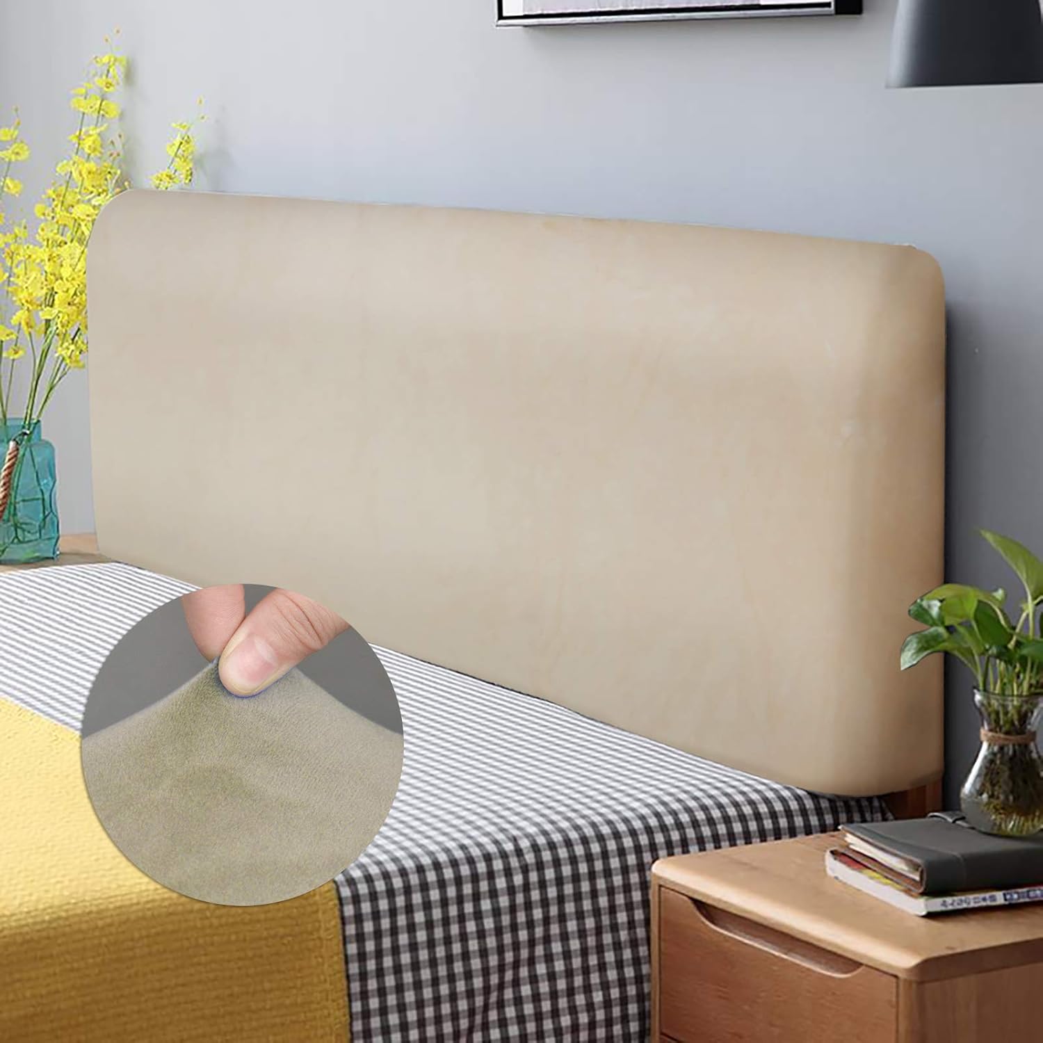 Bed Headboard Cover, Stretch Bed Headboard Covers Slipcover, Dustproof