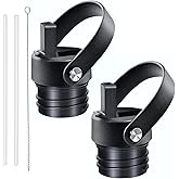 HydroFest Straw lid for Hydroflask Standard Mouth Water bottle,Straw Lid Flexible Handle Fit Hydro Flask Standard Mouth 12 18 21 24oz, Sports Straw Cap Flip Top Lid Accessories(